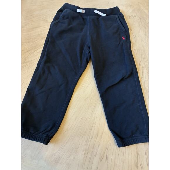 POLO RALPH LAUREN AUTHENTIC BOYS 6 ORIGINAL JOGGER PANTS Black Sweatpants Size 6 - Picture 2 of 14
